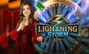 Live roulette wheel spinning